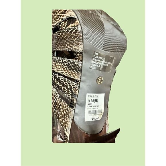 WORTHINGTON Brown/Tan 4” Slingback Heels / SZ: 9M / NWT in original box - Picture 11 of 12